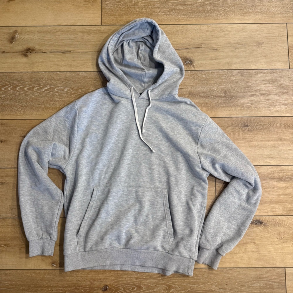 Gray Men's Hooded Sweatshirt